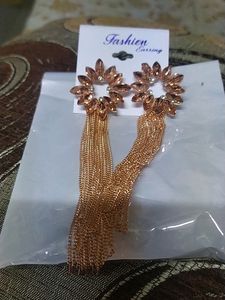 Shining Earings Drop-down Rose Gold Colour New
