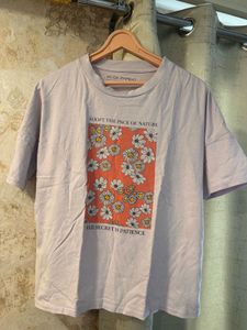 Moda Rapido Lavender Graphic Tee, Bust- 36/34