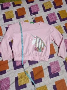 unicorn style crop top for girls