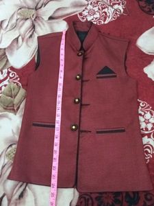 Maroon Waistcoat - Stylish Ethnic Wear