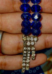 Silver and Blue Rhinestone bracelet
