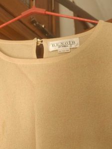 Elegant Beige Long Sleeve Top