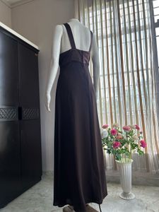 Brown Premium Plus Size Gown