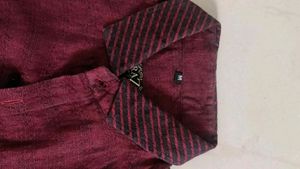 Rarely Used Mens Maroon Shirt