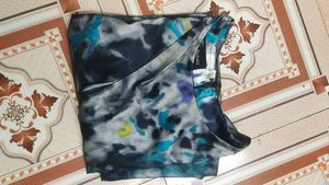 Abstract Print Sleeveless Dress