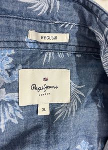 PEPE JEANS Floral Denim Shirt