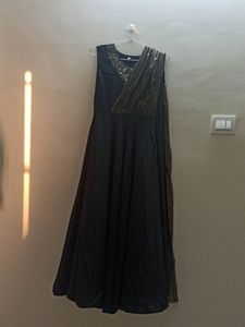 Maxi Dress For Party Wear Black