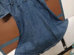 Denim frock style middy