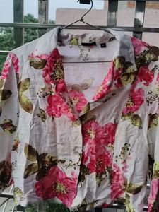 Multicolored Crop Shirt