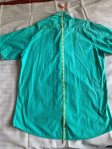 Arrow Sport Sea Green Pure Cotton Casual Shirt