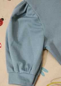 Round Neck Top In Louis Blue Colour