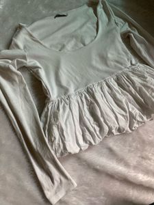 Zara Balloon Viral Long Sleeve Top