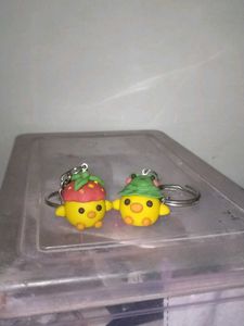 Clay Duck Keychain Handmade