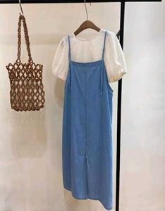 DENIM PINAFORE