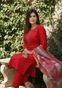 Red Salwar Suit Set