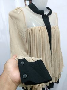 Korean Pleated Layered Top