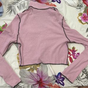 Cute Pink Long Sleeve Top