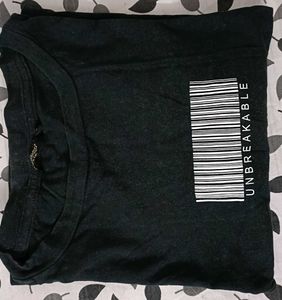 Roadster Women Black Solid Round Neck Boxy Tshirt