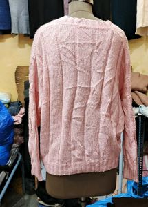 Pink Knit Cardigan