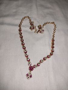 Pink Necklace Set(ONE GRAM)