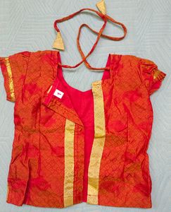Orange Silk Gown