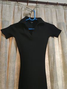 Zudio Ribbed Bodycon Dress Stretchable