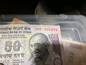 50 Rs Old Unique Number Note 222292