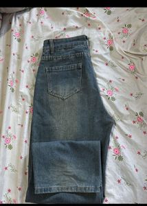 vintage Wide Leg Denim Jeans