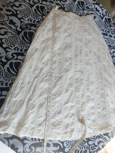 Long Cream Skirt