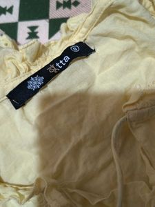 Yellow Lace Top