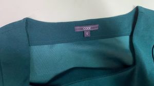 Dark green square neck top