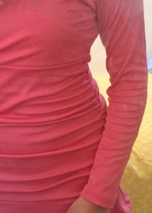 Pink Bodycon Dress (L)