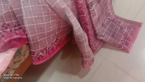 Elegant Checked Saree