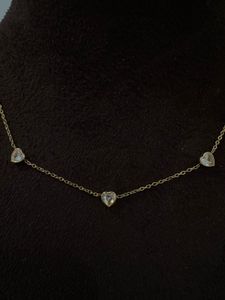 Anti Tarnish Heart Charm Necklace