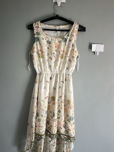Floral Print Hi-Lo Dress