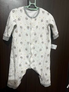 Cute Owl Print Baby Romper