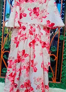 4 combo gawn  Floral Print Dress