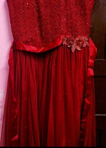 Elegant Maroon Ethnic Gown