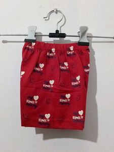 Cute Red Boys Shorts