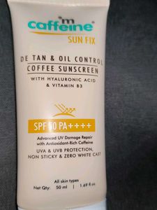 Detan And Oil Control Coffee Sunscreen
