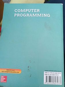 Computer Programming by E Balagurusamy