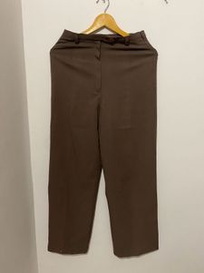 Brown Straight Leg Trousers