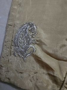 Light Gold Boat Neck Blouse