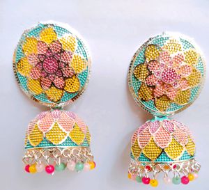 Silver Plated Pearl Jhumki For Girls/Women