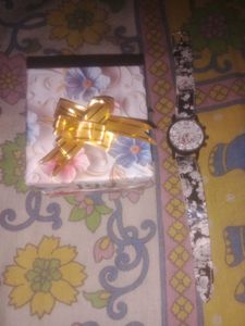 Floral Print Watch