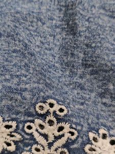 A stylish mini denim blue dress for women and girl