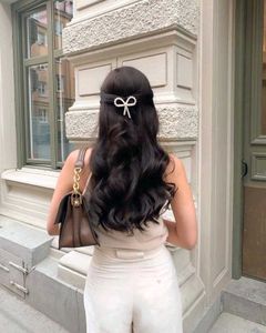 Pearl Bow Hair Clip 🤍🦋