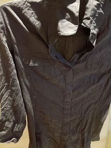 Grey Button-Down Shirt