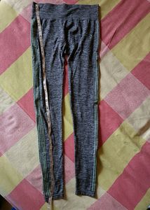 HRX Grey Active Wear Gym Leggings