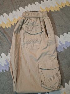 Beige Cargo Pants